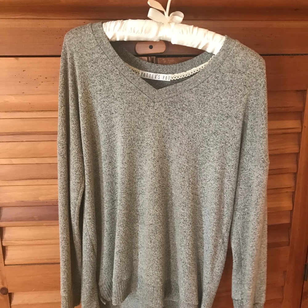 Gray sweater